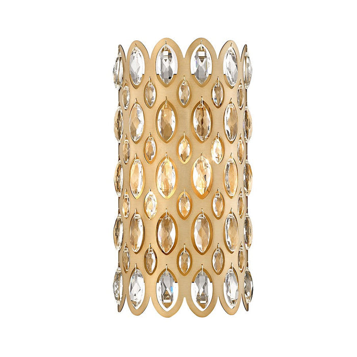 Z-Lite Dealey 2 Light Wall Sconce, Heirloom Brass/Heirloom Brass