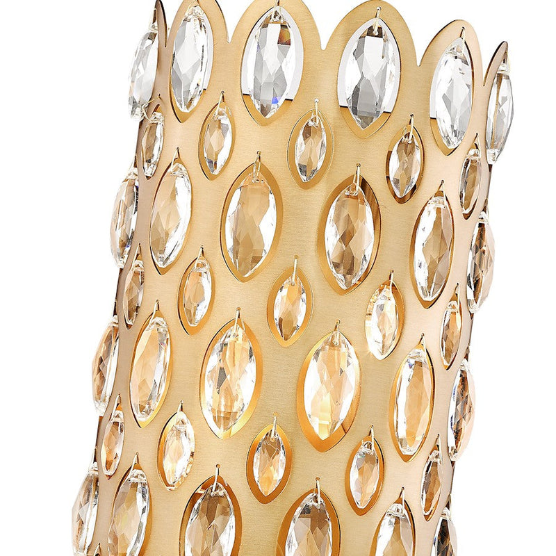 Z-Lite Dealey 2 Light Wall Sconce, Heirloom Brass/Heirloom Brass