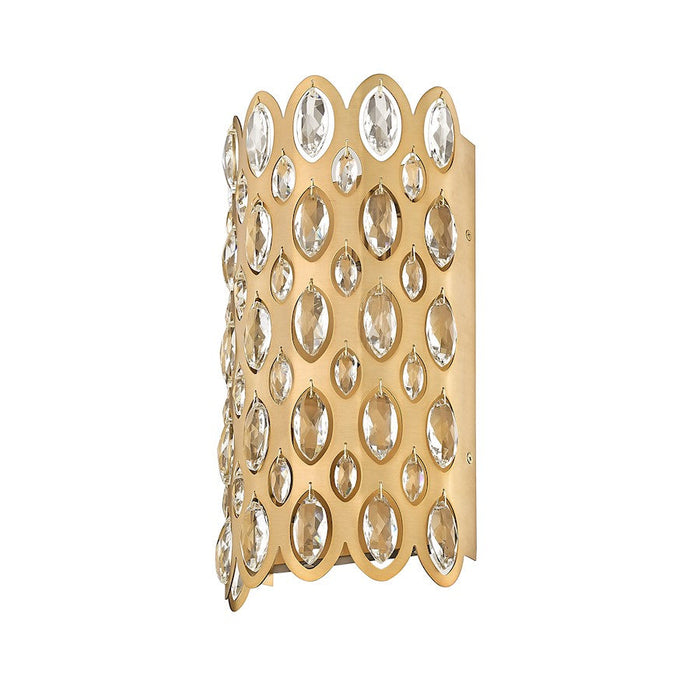 Z-Lite Dealey 2 Light Wall Sconce, Heirloom Brass/Heirloom Brass