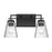 Z-Lite Lyna 2 Light Vanity, Matte Black/Clear - 823-2V-MB