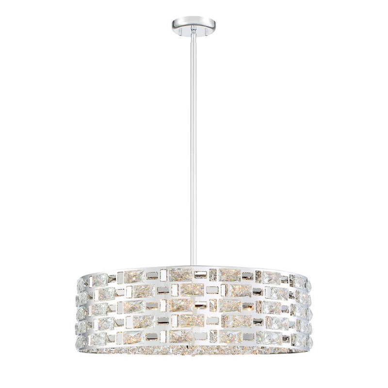 Z-Lite 7 Light Aludra 24" Pendant, Chrome - 912P24-CH