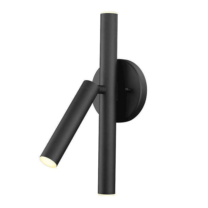 Z-Lite Forest 3 Light Wall Sconce, Matte Black/Matte Black - 917-3S-MB-LED