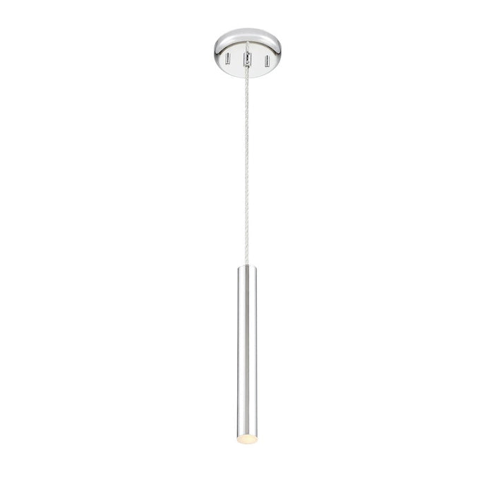 Z-Lite Forest 1 Light 12" Mini Pendant, Chrome - 917MP12-CH-LED