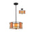 Z-Lite Parkwood 3 Light Pendant, Bronze/White Mica/Tile - Z14-55P-C