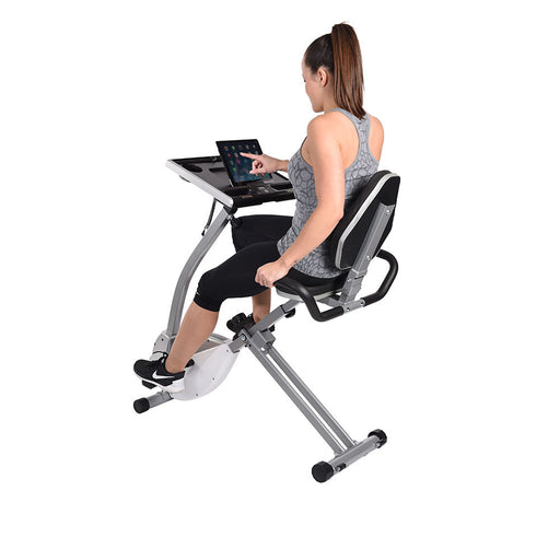 Stamina 2-in-1 Recumbent Cycling Workstation/Standing Desk - 15-0321