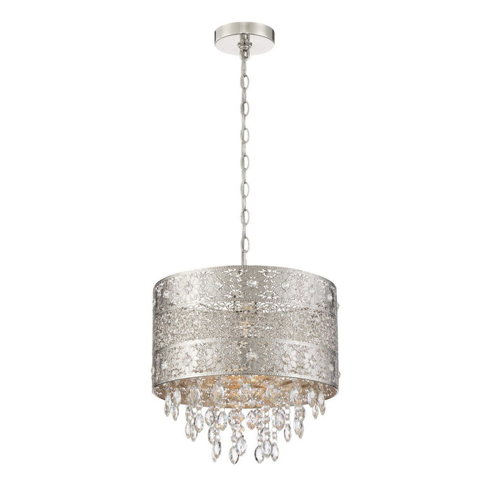 Lite Source Masura Pendant, Polished Nickel/Metal