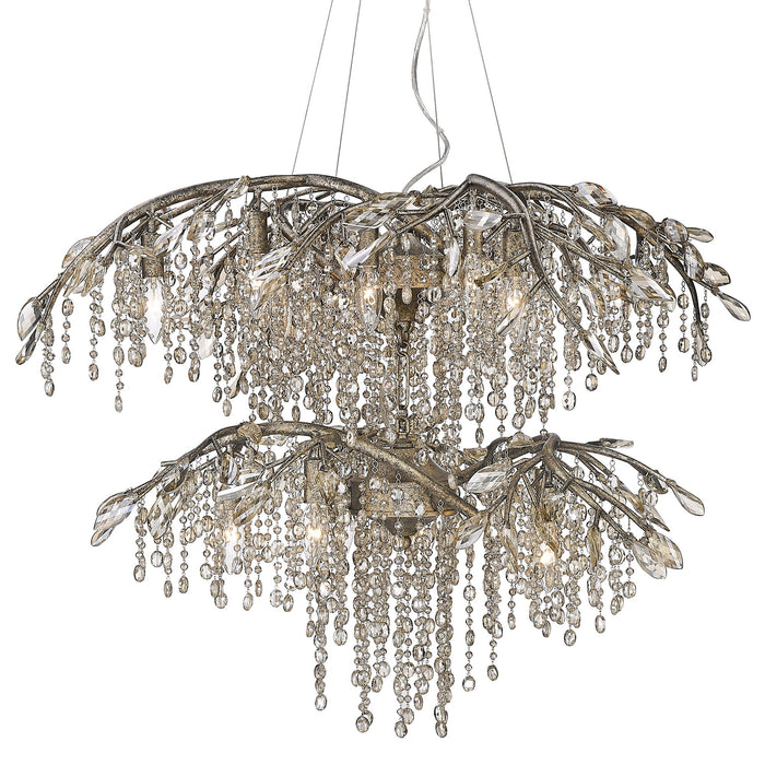 Golden Lighting Autumn Twilight 2 Tier, 18 Light Chandelier