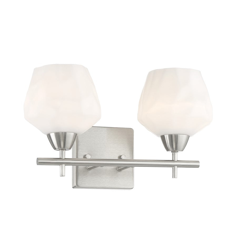 Minka Lavery Camrin 2 Light Bath Vanity in Brushed Nickel - 3172-84