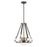 Minka Lavery Eden Valley 4 Light Convertible Pendant, Smoke Iron/Gold - 3904-107