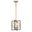 Minka Lavery Titans Trace 2 Light Mini Pendant, Sand Coal/Honey Gold - 3912-707A