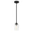 Minka Lavery Shyloh 1 Light Pendant/Semi Flush in Coal - 4921-66A