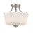 Minka Lavery Shyloh 2 Light Semi Flush in Brushed Nickel - 4922-84