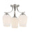 Minka Lavery Shyloh 3 Light Semi Flush/Chandelier in Brushed Nickel - 4926-84