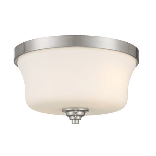 Minka Lavery Shyloh 2 Light Flush Mount in Brushed Nickel - 4927-84