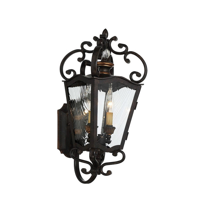 Minka Lavery Brixton Ivy 2 Light Outdoor Lantern, Terraza Aged Patina - 9332-270