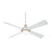 Minka Aire Orb 54" LED Ceiling Fan, Flat White - F623L-WHF-SBR