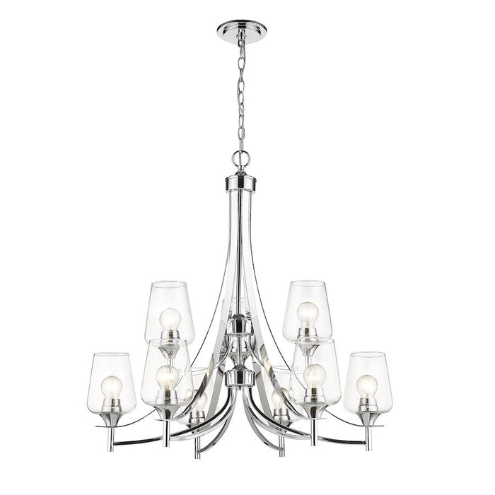 Z-Lite Joliet Light Chandelier in Chrome/Clear