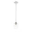 Z-Lite Joliet 1 Light Mini Pendant in Chrome/Clear