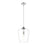 Z-Lite Joliet 1 Light Pendant in Chrome/Clear