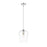 Z-Lite Joliet 1 Light Pendant in Chrome/Clear