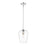 Z-Lite Joliet 1 Light Pendant in Chrome/Clear