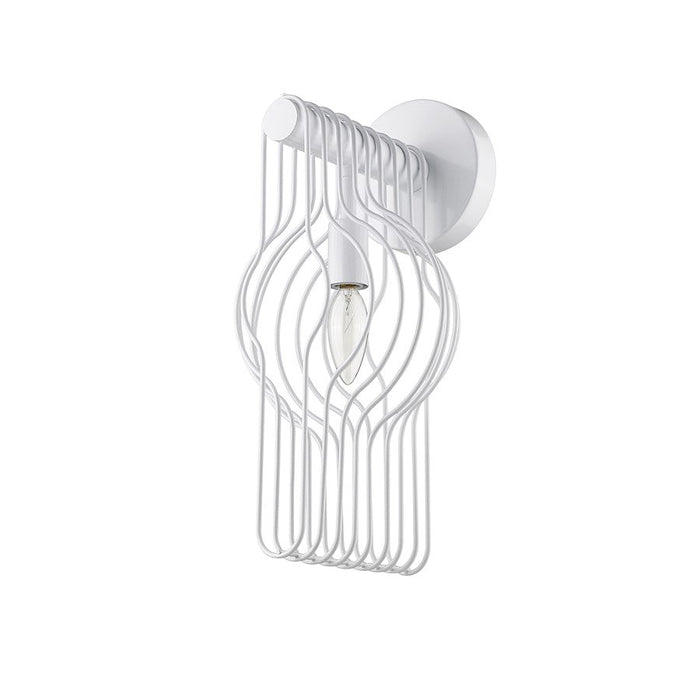 Z-Lite Contour 1 Light Wall Sconce, White, Gloss White