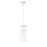 Z-Lite Contour 1 Light 16.75" Mini Pendant, White, Gloss White