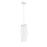 Z-Lite Contour 1 Light 16.75" Mini Pendant, White, Gloss White