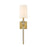 Z-Lite Ava 1 Light 25" Wall Sconce, Rubbed Brass/White